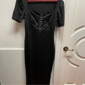 Black bustier dress